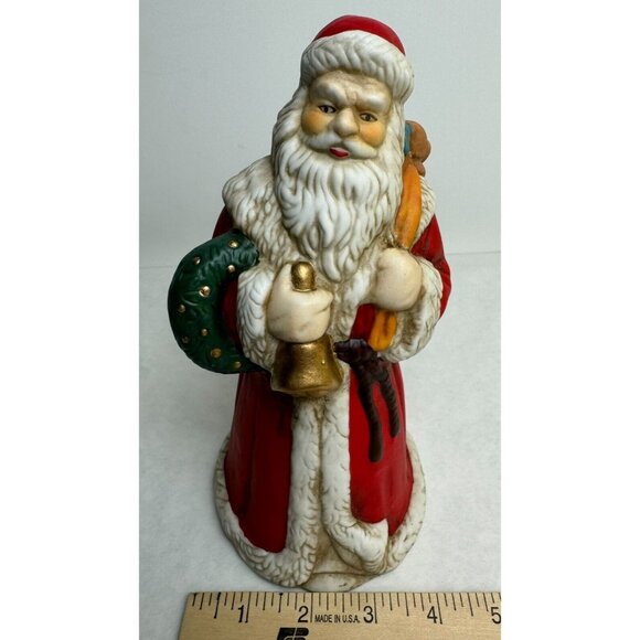 Vintage 1993 Porcelain Santa Musical Figurine Santa Claus is Coming to Town 8" - Picture 11 of 17
